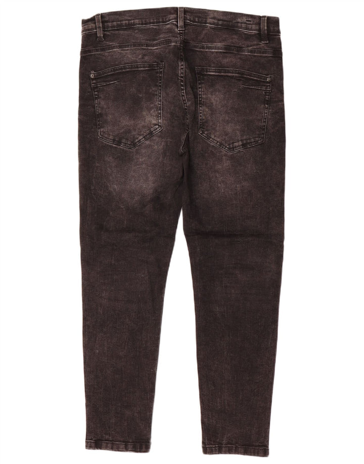 Мужские узкие джинсы Zara EU 44, большие W34 L27, серый хлопок