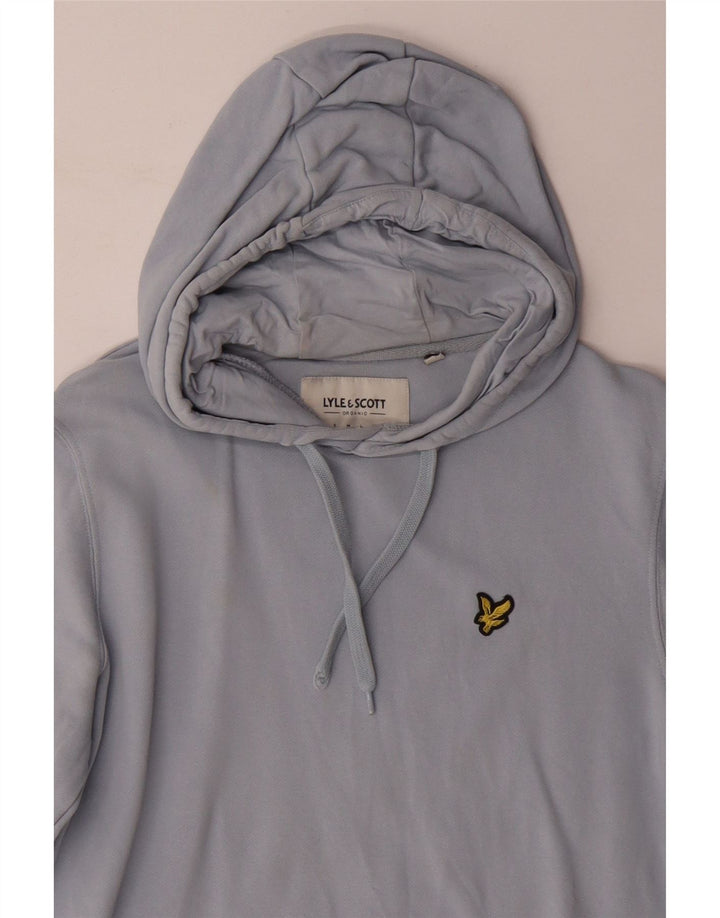 Мужской джемпер с капюшоном LYLE & SCOTT, маленький синий, хлопок