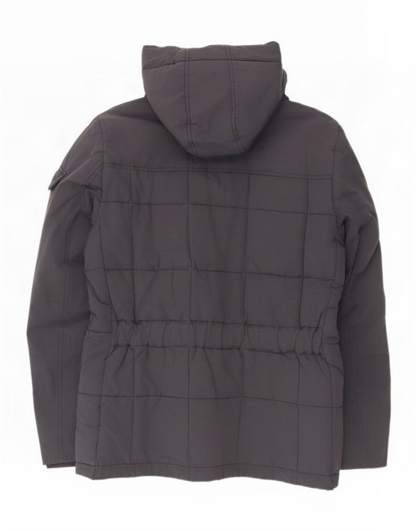 Мужская стеганая куртка Woolrich с капюшоном UK 40, большой темно-синий нейлон