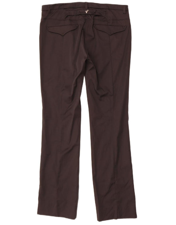 TRUSSARDI Женские прямые повседневные брюки IT 46 Large W32 L31 Черные