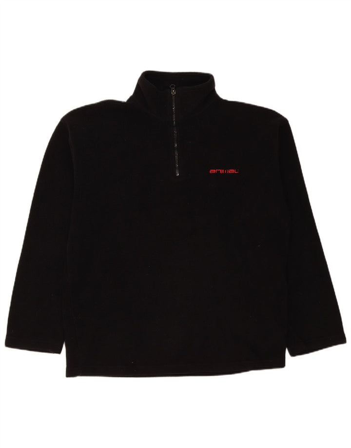 Мужской флисовый джемпер ANIMAL, большой черный, полиэстер