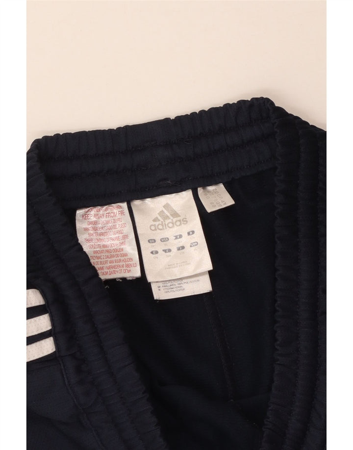 Мужские спортивные шорты ADIDAS среднего размера, темно-синие, полиэстер