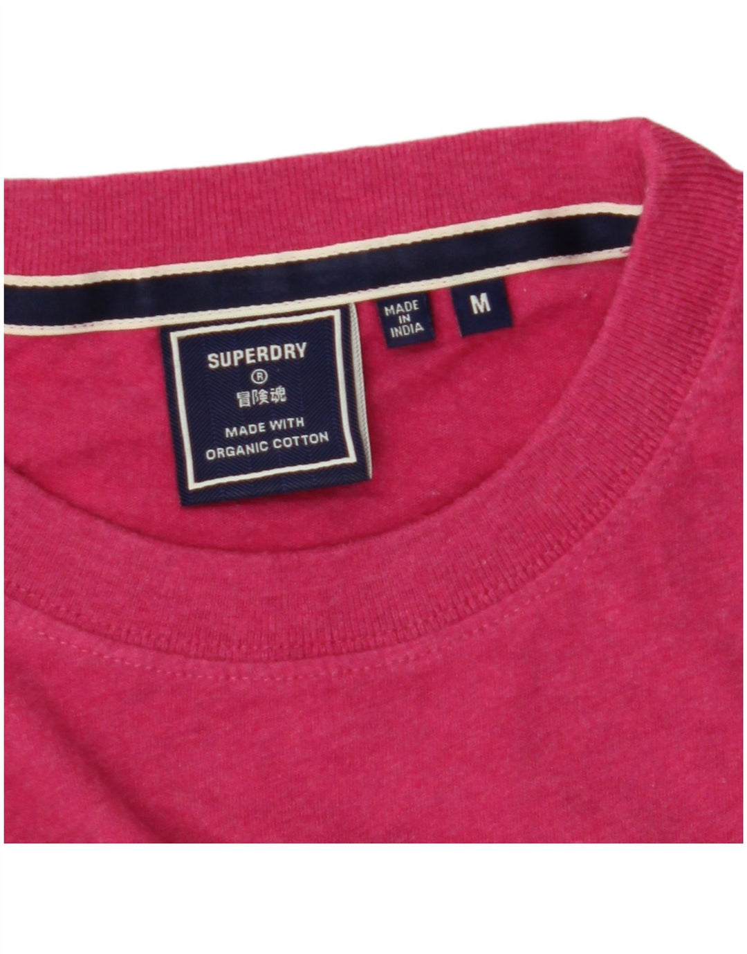 Superdry Мужская футболка из хлопка среднего размера с розовыми крапинками