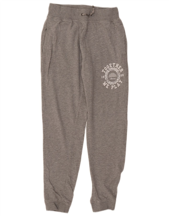 ELLESSE Мужские спортивные брюки с графическим рисунком Брюки-джоггеры среднего серого цвета в крапинку