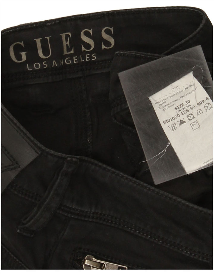 Женские узкие джинсы Guess W30 L34, черный хлопок