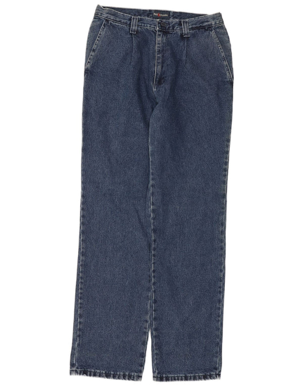 Женские прямые джинсы с высокой талией Roy Kompakt IT 48 XL W34 L34 Синий хлопок