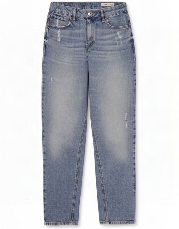 Женские зауженные джинсы с высокой талией Marks & Spencer UK 12 Medium W28 L27 Синий