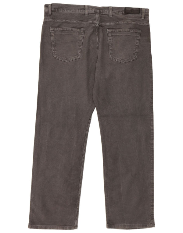 Мужские прямые повседневные брюки Marks & Spencer Blue Harbour W40 L31 серые