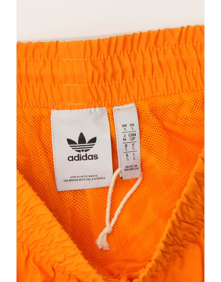 Мужские шорты для плавания ADIDAS, маленькие оранжевые, полиэстер