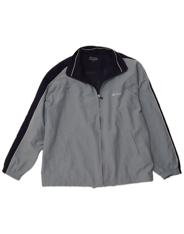 Мужской спортивный костюм CHAMPION, верхняя куртка XL, синий полиэстер с цветными блоками