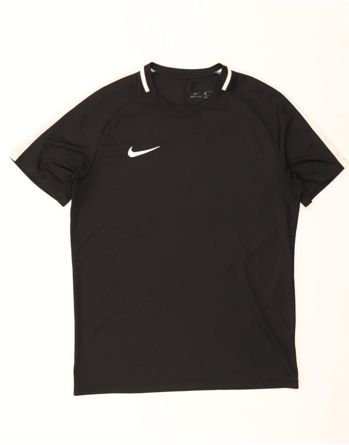 Мужская футболка Nike Dri Fit, большая, черная, с цветными блоками