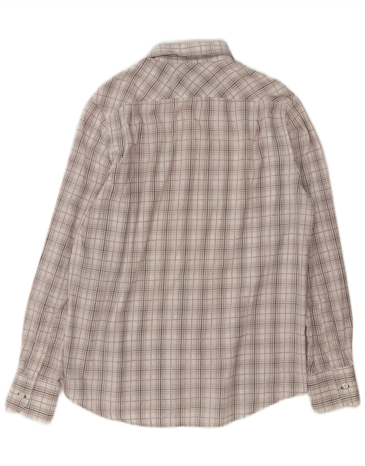 Мужская рубашка Ben Sherman из хлопка среднего размера в белую клетку