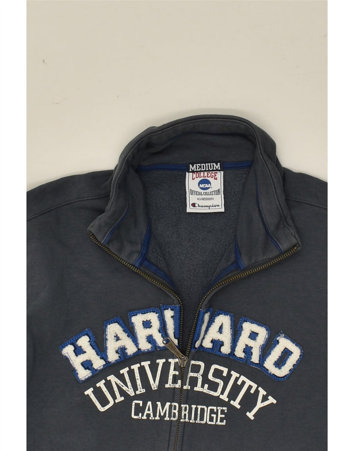 CHAMPION Mens Graphic Tracksuit Top Jacket Medium Grey Cotton | Vintage Champion | Thrift | Second-Hand Champion | Used Clothing | Messina Hembry 