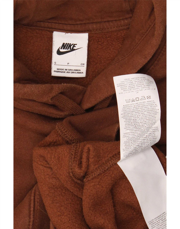 Мужской джемпер с капюшоном Nike, маленький коричневый, хлопок