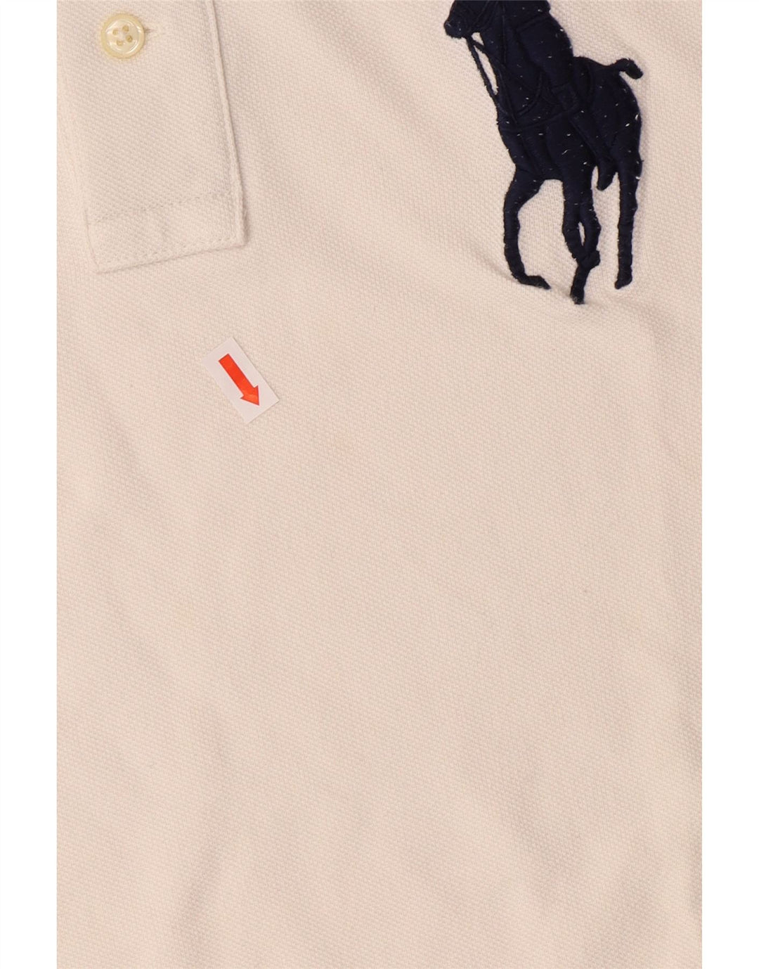 Рубашка-поло с рисунком для мальчиков POLO RALPH LAUREN, 14–15 лет, большая белая, хлопковая