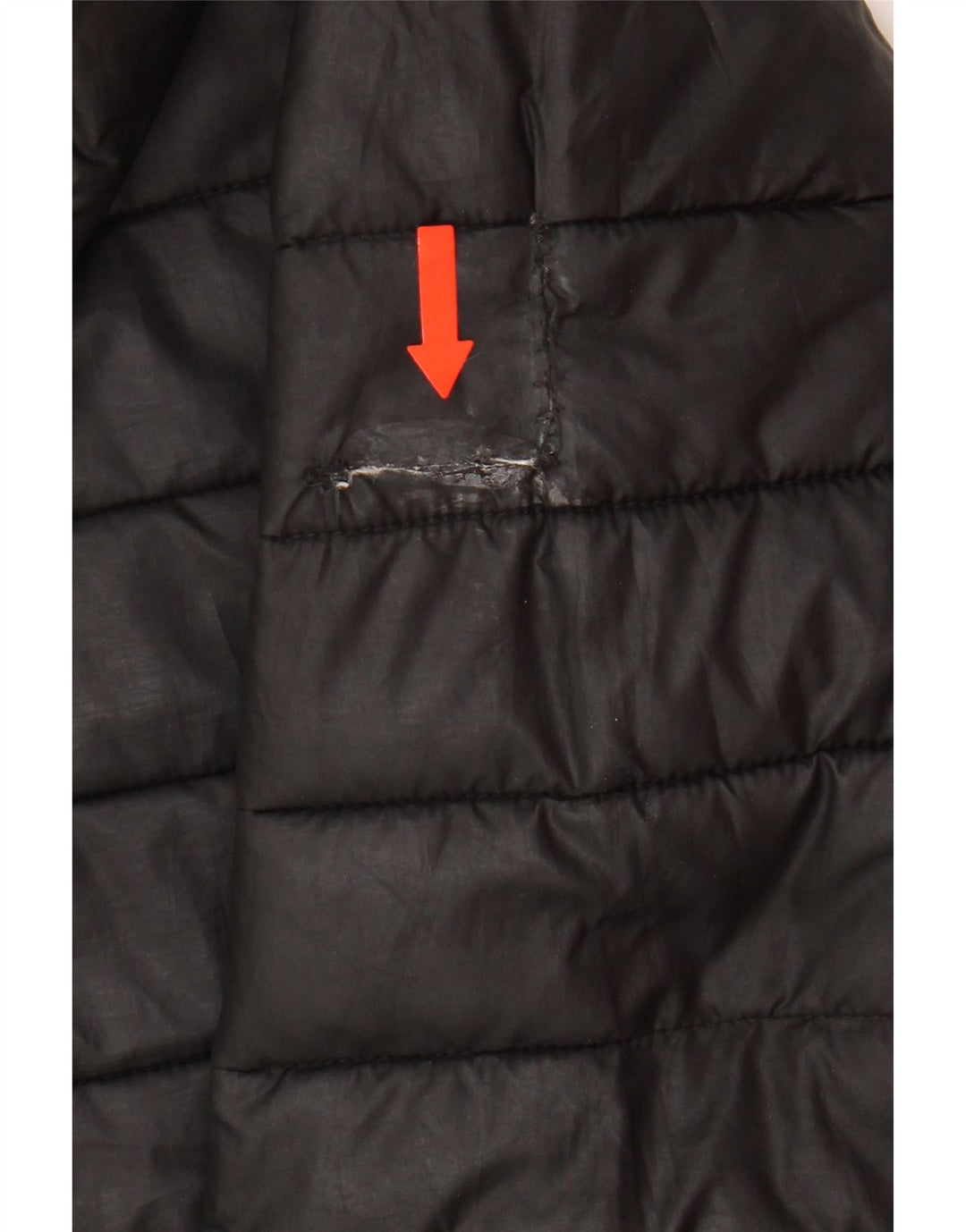 ELLESSE Boys Hooded Padded Jacket 13-14 Years Black Polyester Vintage Ellesse and Second-Hand Ellesse from Messina Hembry 