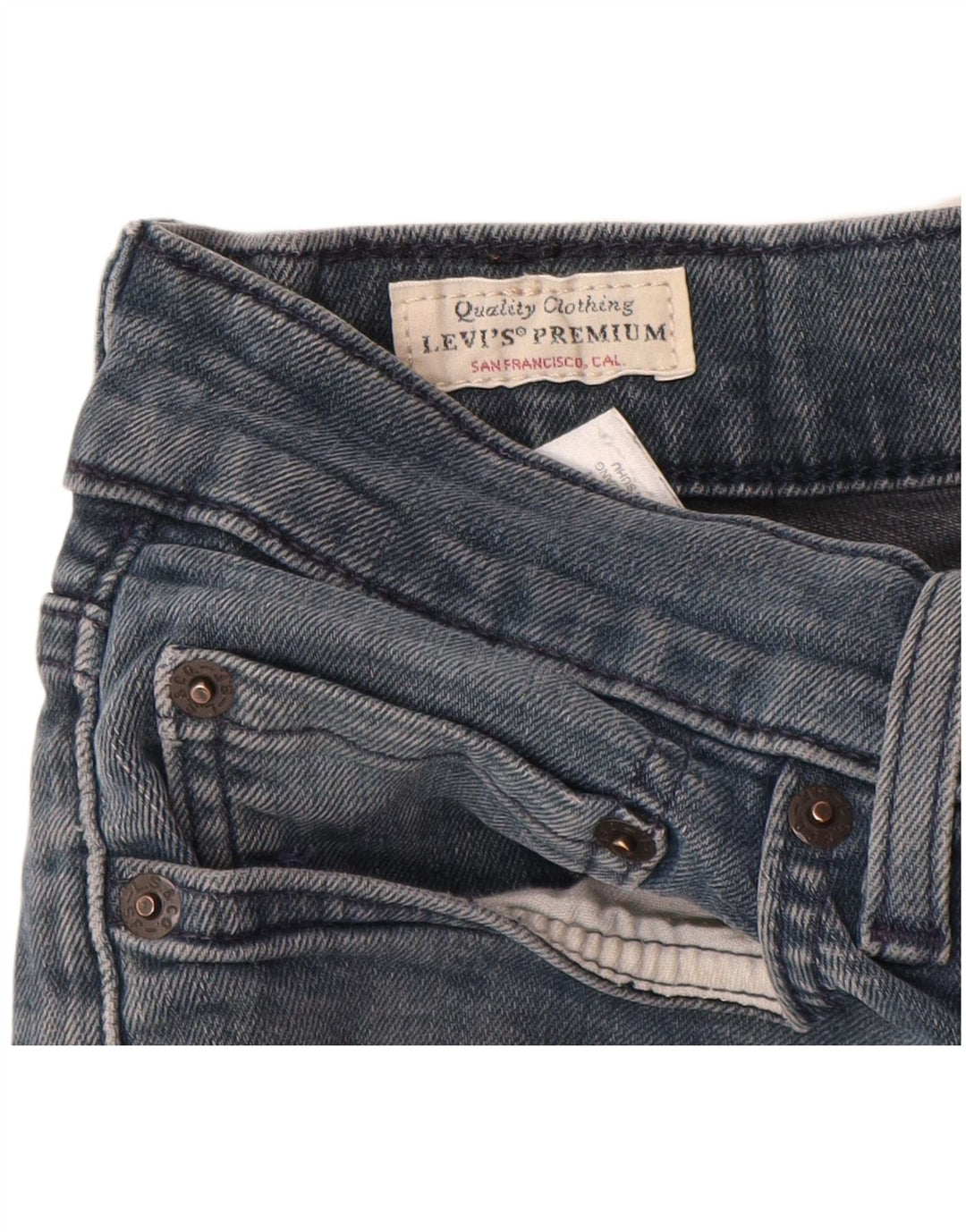 Мужские прямые джинсы LEVI'S 514 W30 L30 синие, хлопок