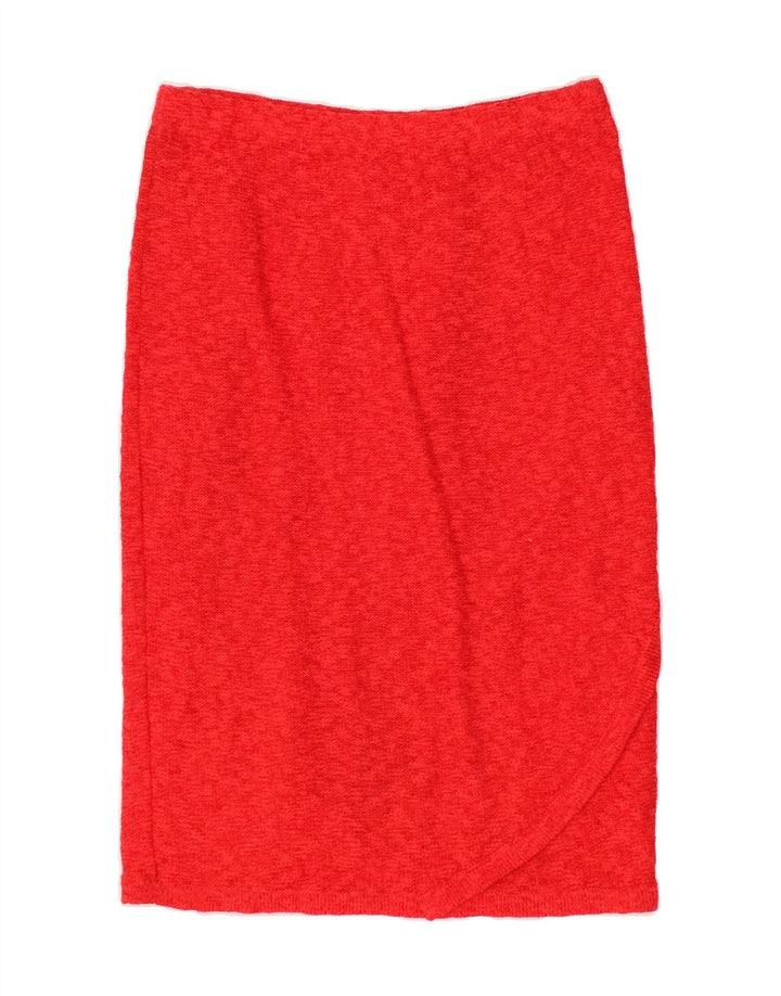 VINTAGE Womens Straight Skirt W30 Medium Red Vintage Vintage and Second-Hand Vintage from Messina Hembry 