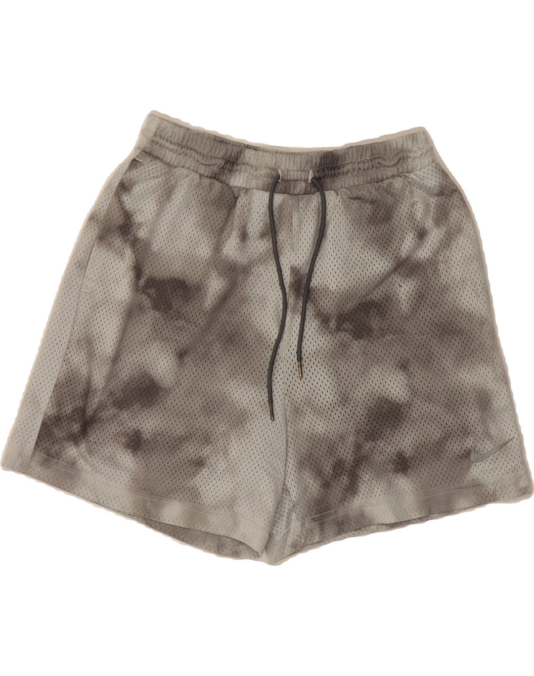 NIKE Womens Sport Shorts UK 10 Small Grey Tie Dye Polyester Vintage Nike and Second-Hand Nike from Messina Hembry 