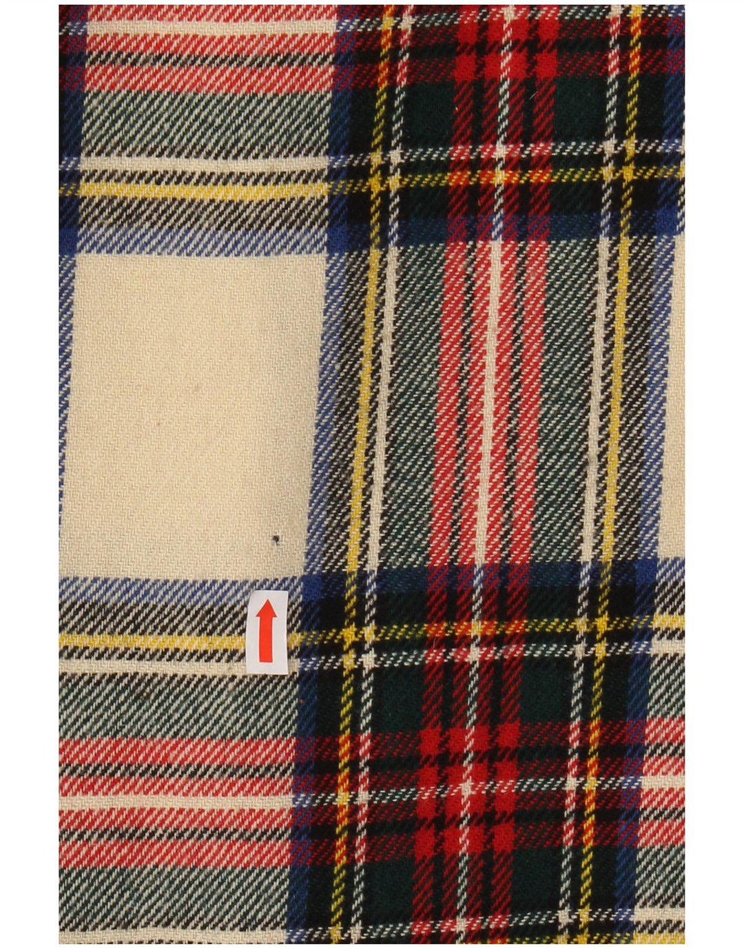 ВИНТАЖНАЯ женская юбка с запахом W24 XS, разноцветная клетчатая шерсть