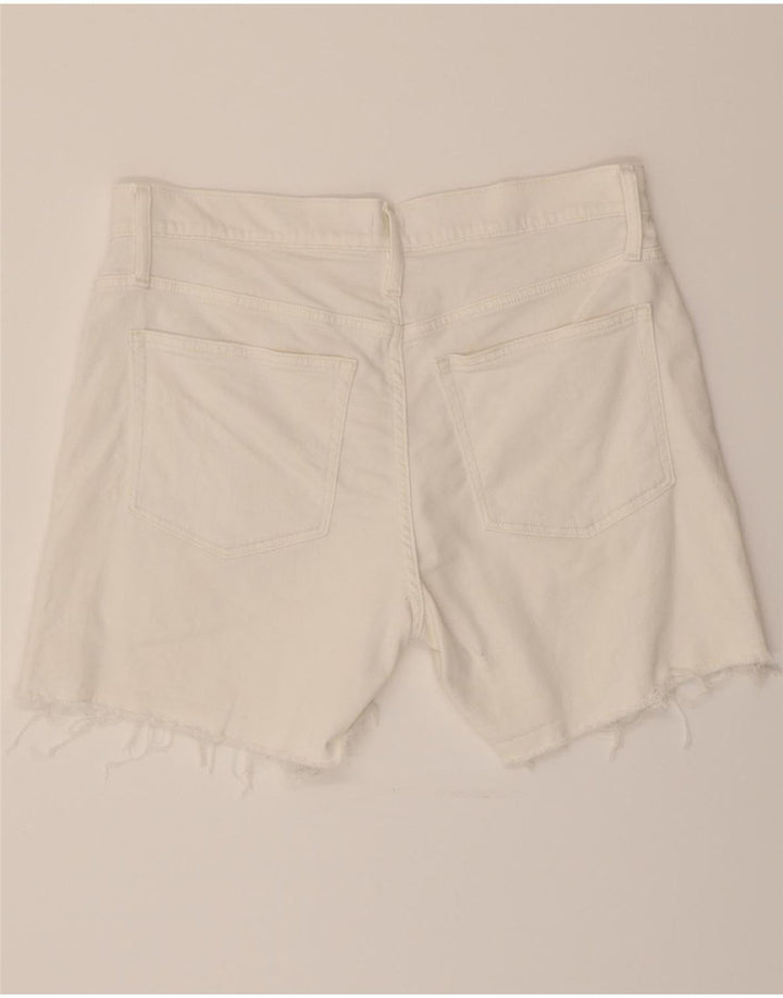 J. CREW Womens Denim Shorts W31 Medium  White Cotton Vintage J. Crew and Second-Hand J. Crew from Messina Hembry 