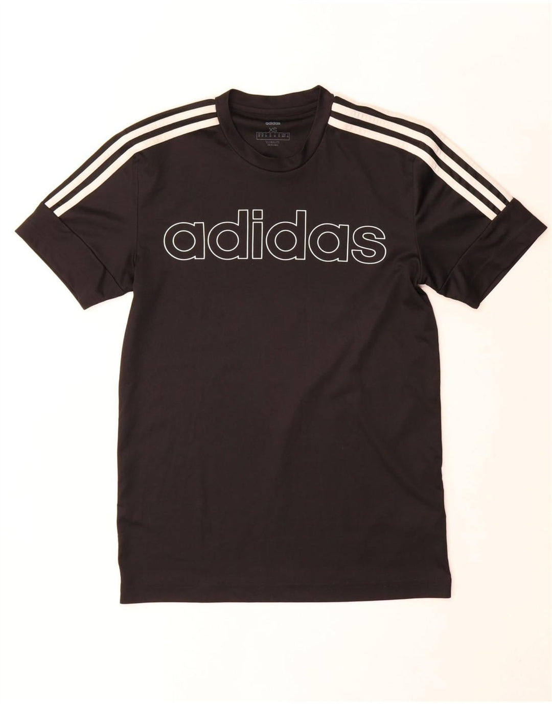 Мужская футболка Adidas Climalite с рисунком Top XS, черный полиэстер