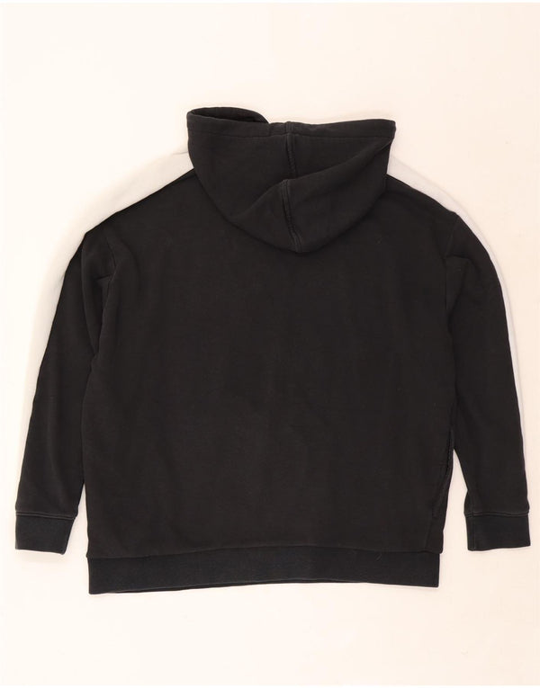 Женский джемпер с капюшоном Puma Oversized с рисунком UK 12, средний черный, цветной блок