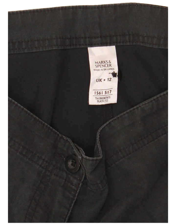 Женские шорты чинос Marks & Spencer UK 12, средний W32, черный хлопок
