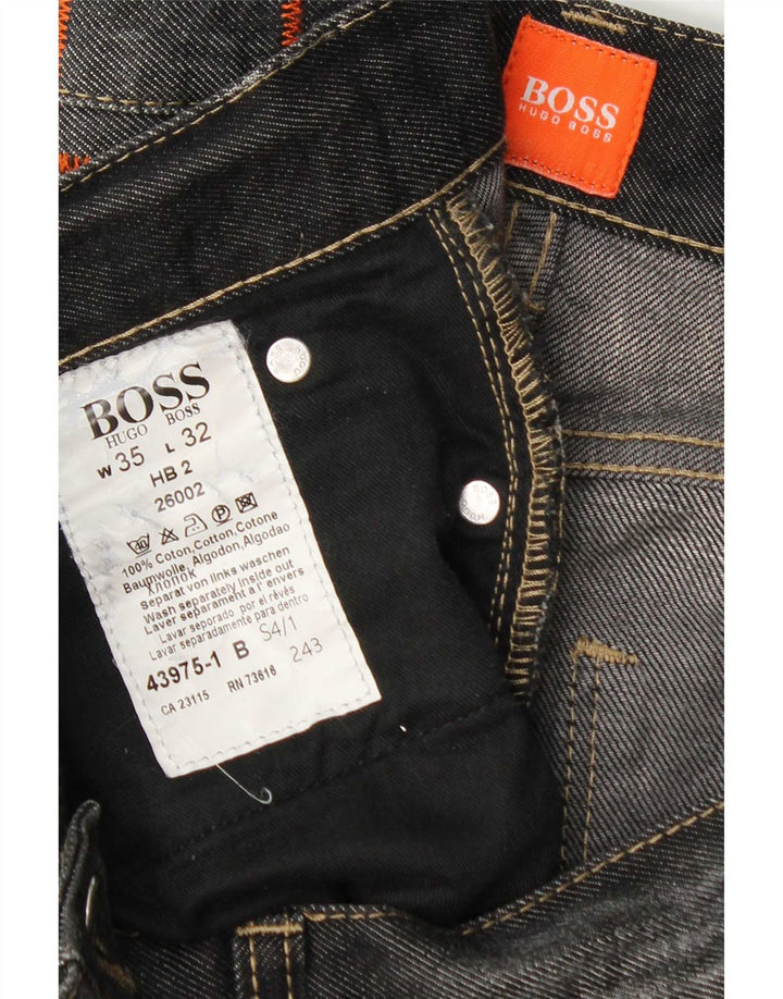 Мужские прямые джинсы Hugo Boss W35 L32 Серые, хлопок
