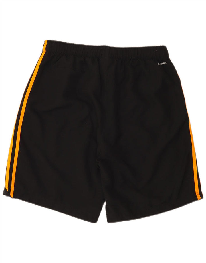 Мужские спортивные шорты Adidas Climalite, большие черные из полиэстера