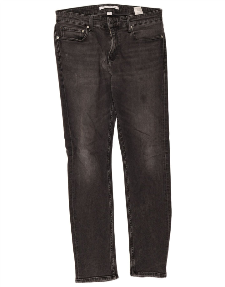 Мужские узкие джинсы Calvin Klein W32 L32, серый хлопок