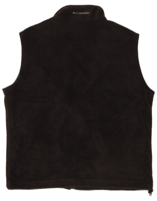 Женский флисовый жилет COLUMBIA UK 16, большой размер, черный полиэстер