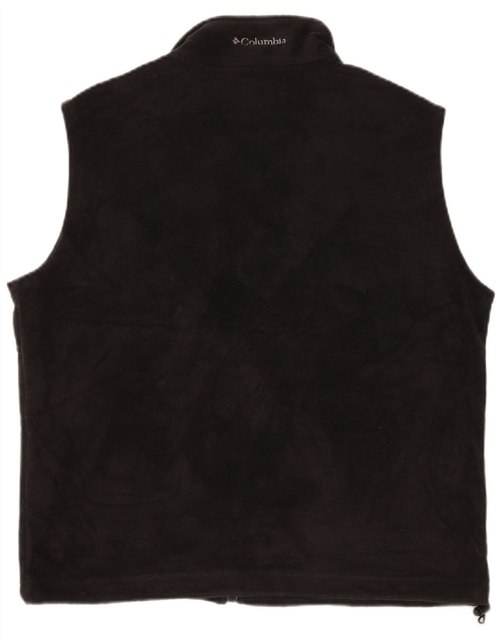 Женский флисовый жилет COLUMBIA UK 16, большой размер, черный полиэстер