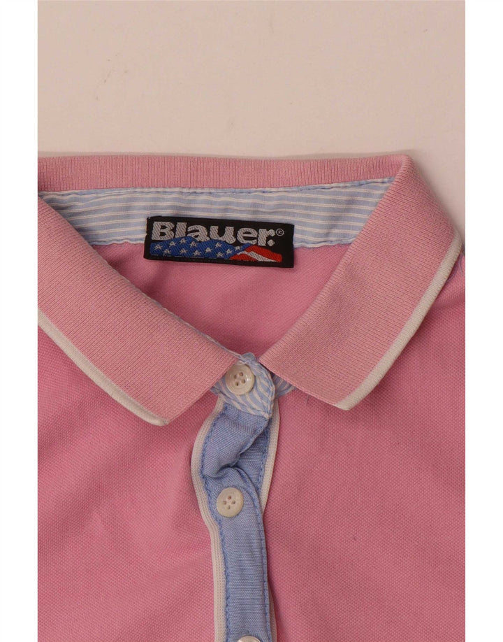 Женская рубашка-поло Blauer UK 12, средний розовый