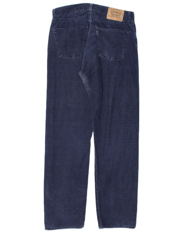 Мужские прямые вельветовые брюки Levi's 517 W34 L34 темно-синие, хлопок