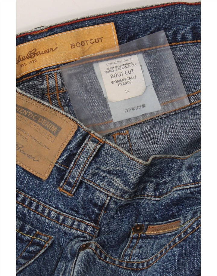 Женские джинсы EDDIE BAUER Bootcut US 10, большие размеры W32 L35, синие, хлопок