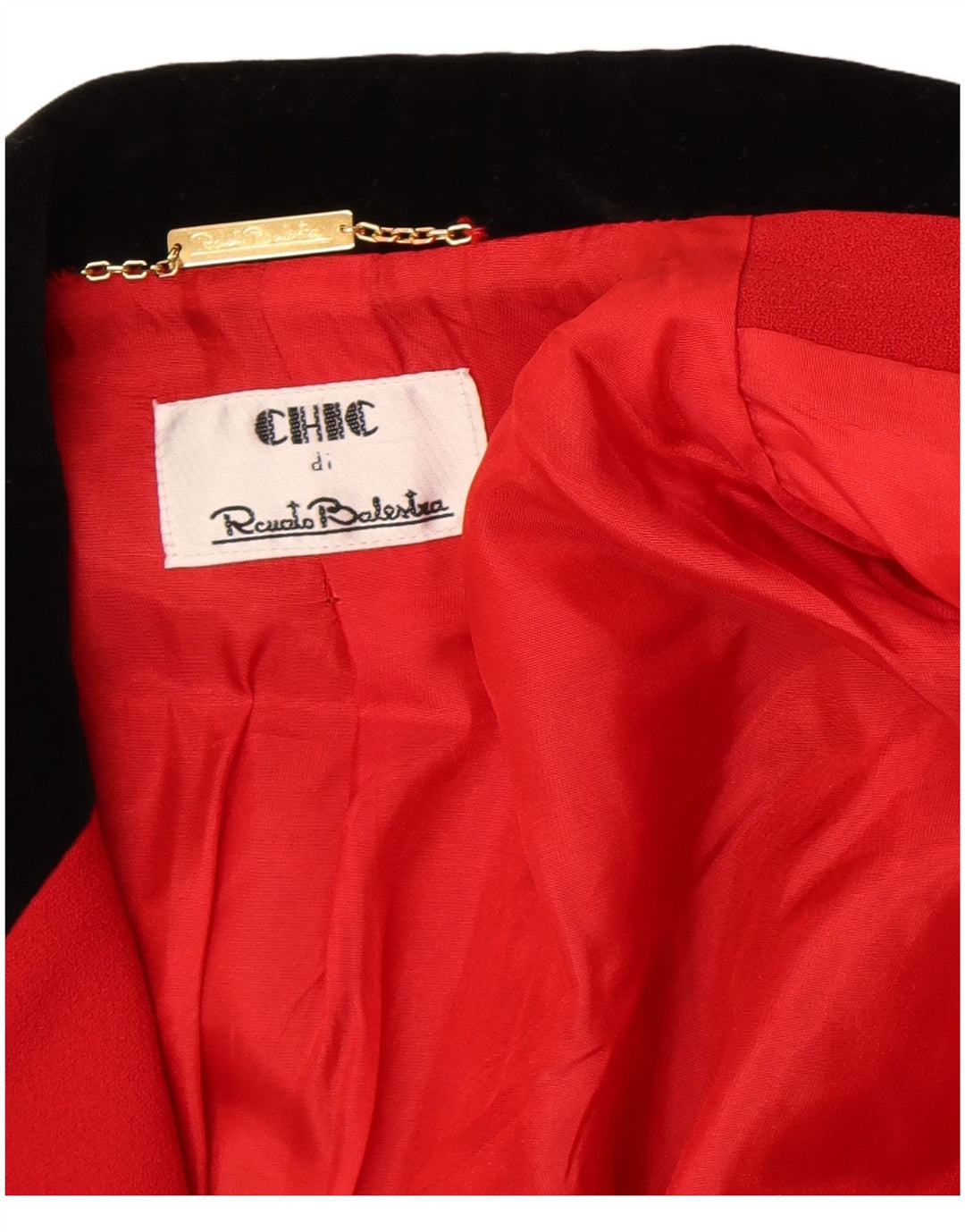 Renato Balestra Женский шикарный пиджак на 3 пуговицах IT 40 Маленький Красный Классический