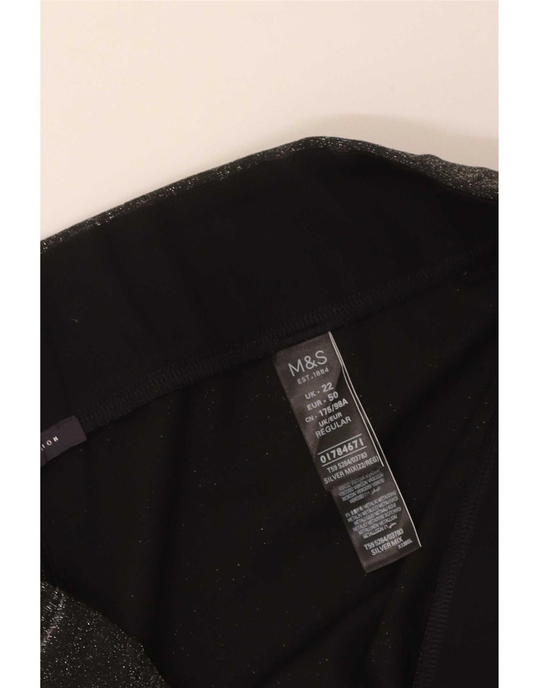 Женские леггинсы Marks & Spencer UK 22 3XL, серый полиэстер с крапинками