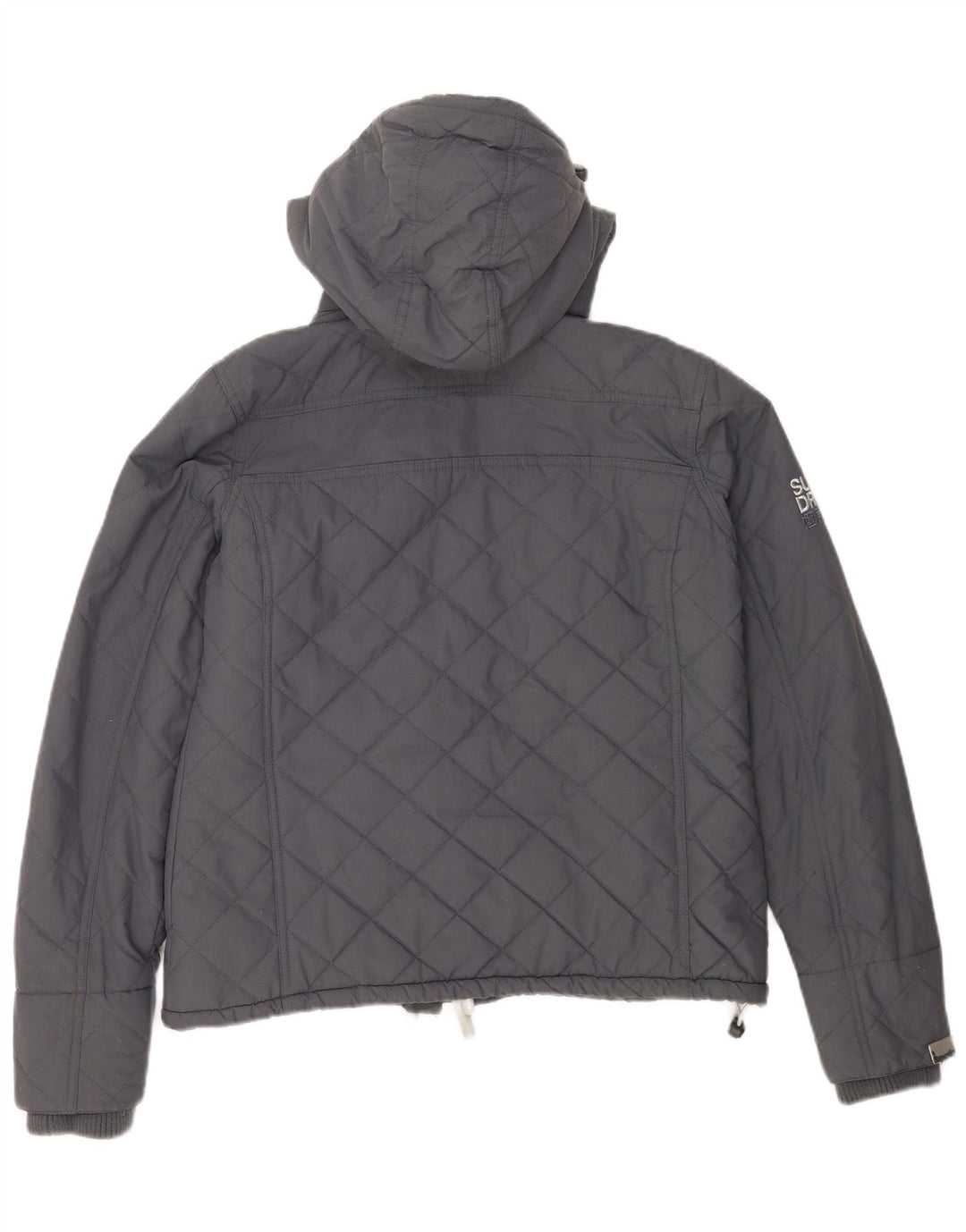 Женская ветровка с капюшоном Superdry UK 40, большая серая