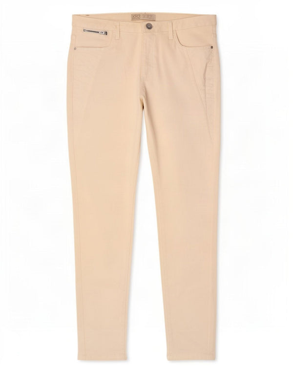 Женские джинсы скинни Zara EU 42, большие W32 L28, бежевые