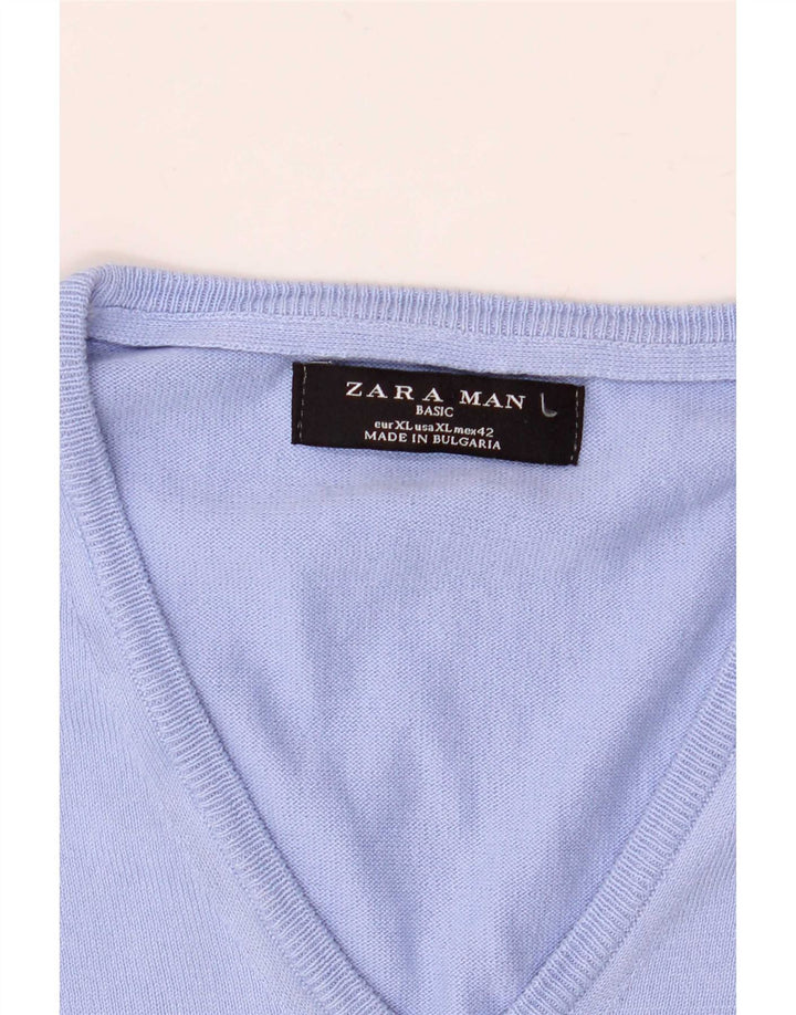 Мужская майка Zara XL, синяя