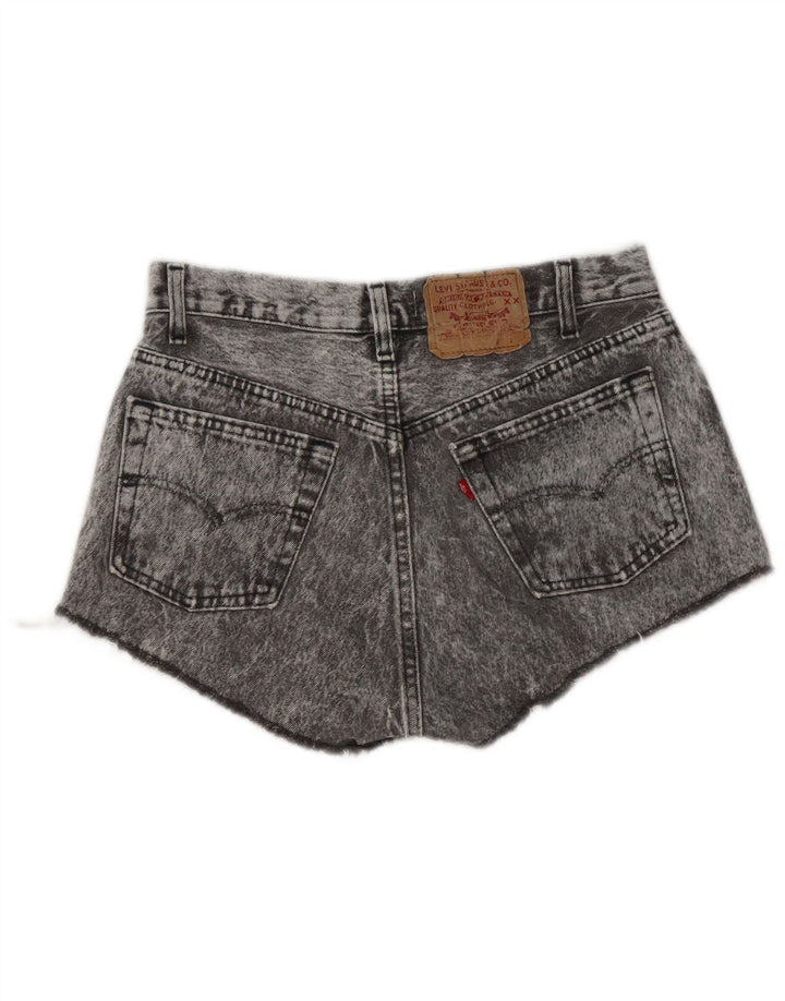 Женские джинсовые шорты Levi's W28 среднего серого цвета