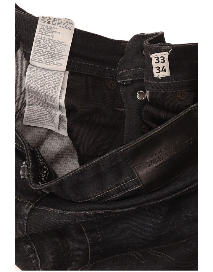 Мужские джинсы Jack & Jones Tim Slim W33 L34, серый хлопок