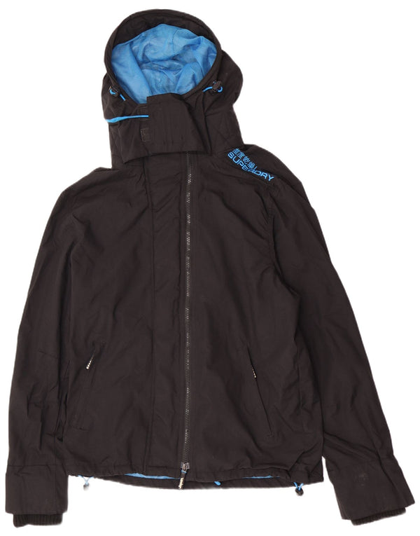 Мужская ветровка с капюшоном Superdry UK 40, большая черная цветная блокировка