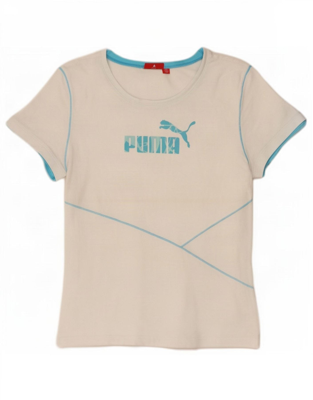 Женская футболка с рисунком Puma Top UK 14, большая белая