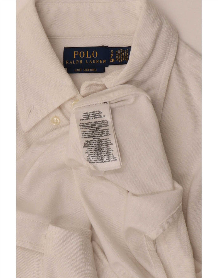 Мужская рубашка Polo Ralph Lauren, маленькая белая, хлопковая
