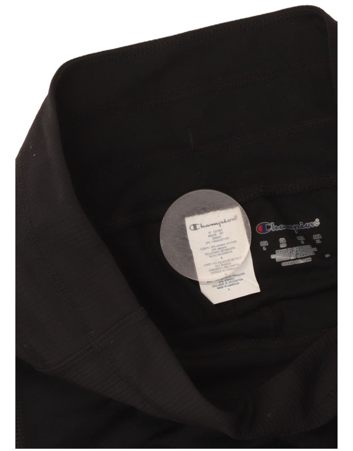 Женские леггинсы-капри CHAMPION UK 14, большие размеры, черный полиэстер