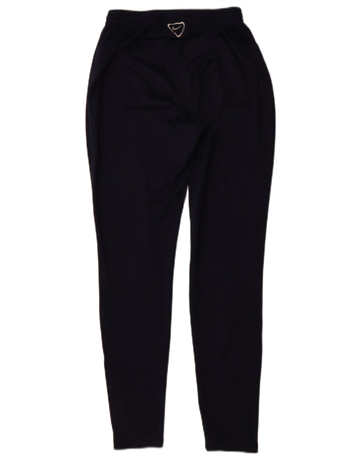 Женские спортивные брюки NIKE Dri Fit UK 10, маленькие темно-синие, полиэстер