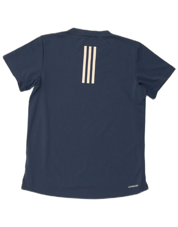 Женская футболка Adidas Aeroready Top UK 8/10, маленький темно-синий полиэстер