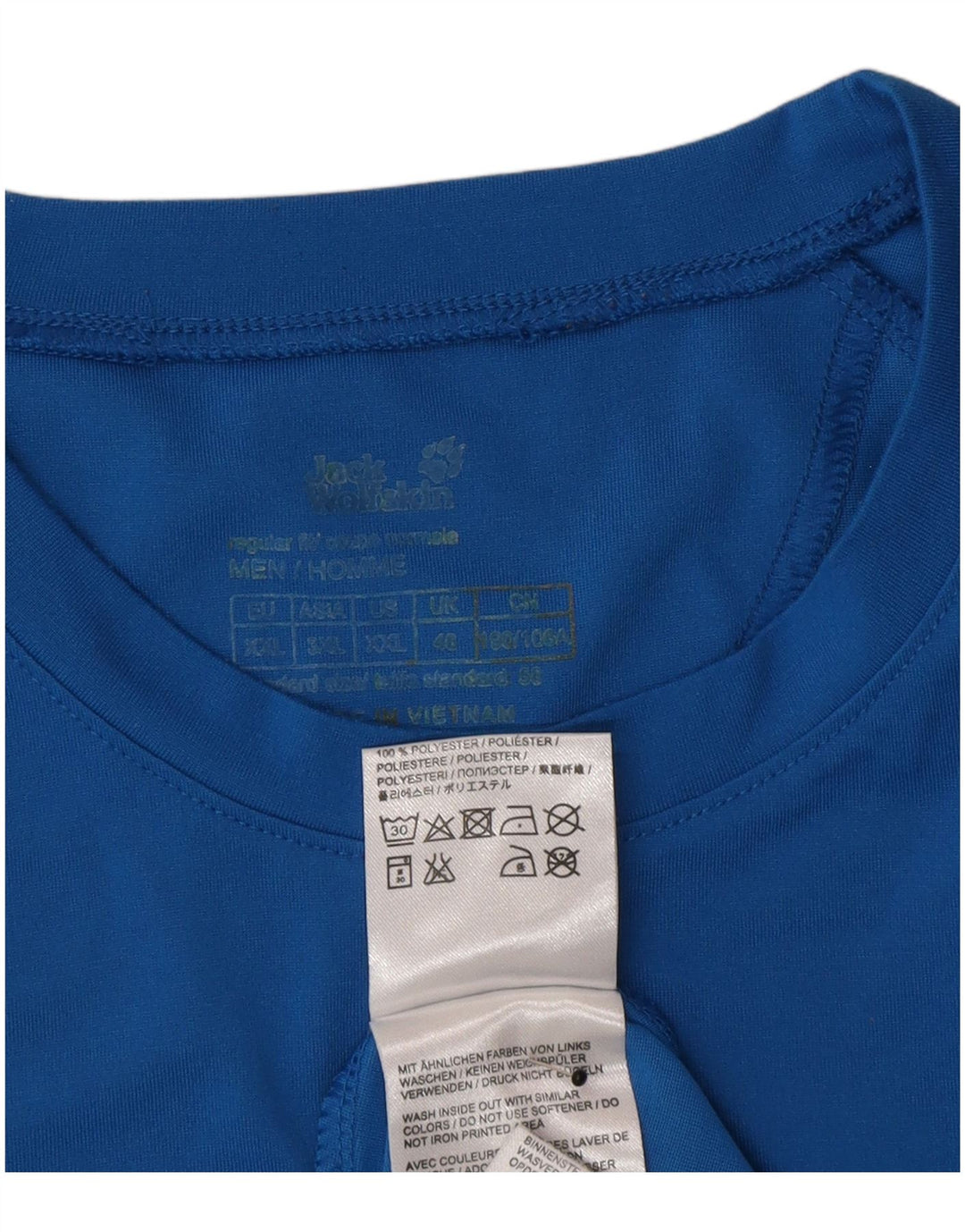 Мужская футболка Jack Wolfskin Top UK 46 2XL, синяя, полиэстер